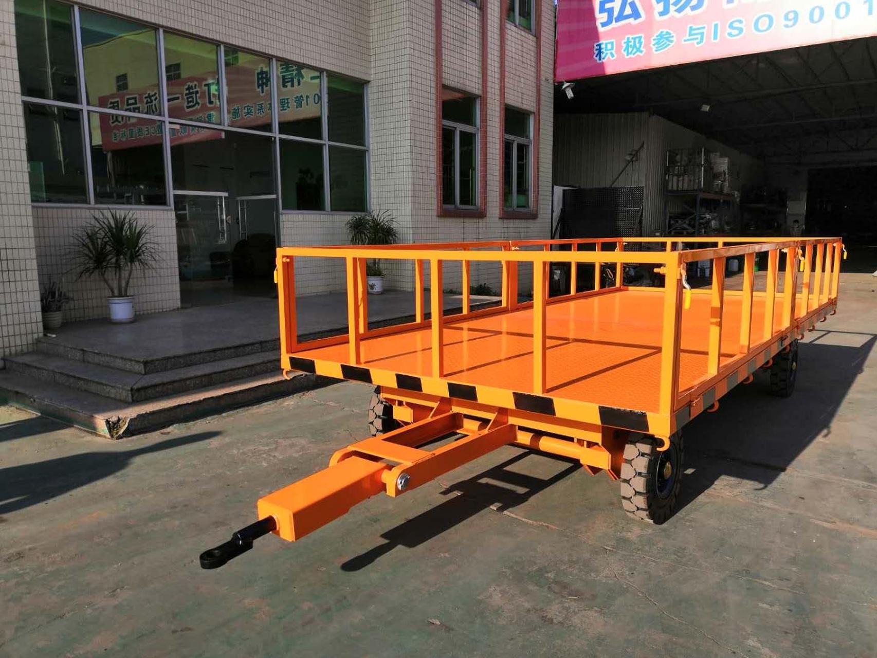 5噸護(hù)欄型平板拖車、工業(yè)全掛車案例