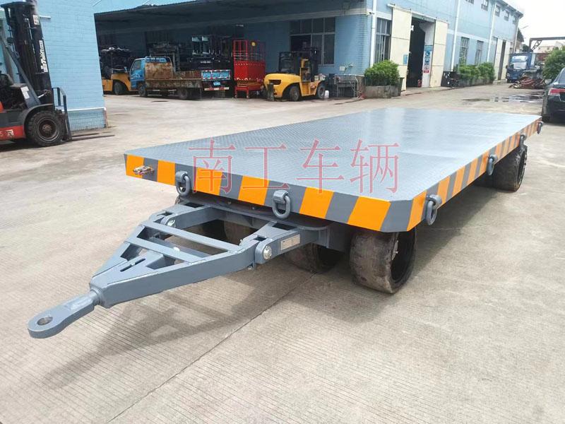25噸重型工業(yè)平板拖車 全掛式牽引拖車底盤(pán)