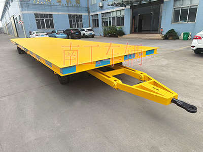 30噸重型12米牽引平板拖車橙色I(xiàn).jpg